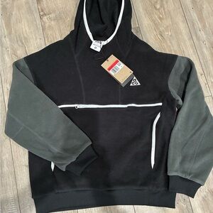 Nike Black and Gray Men's Sweater